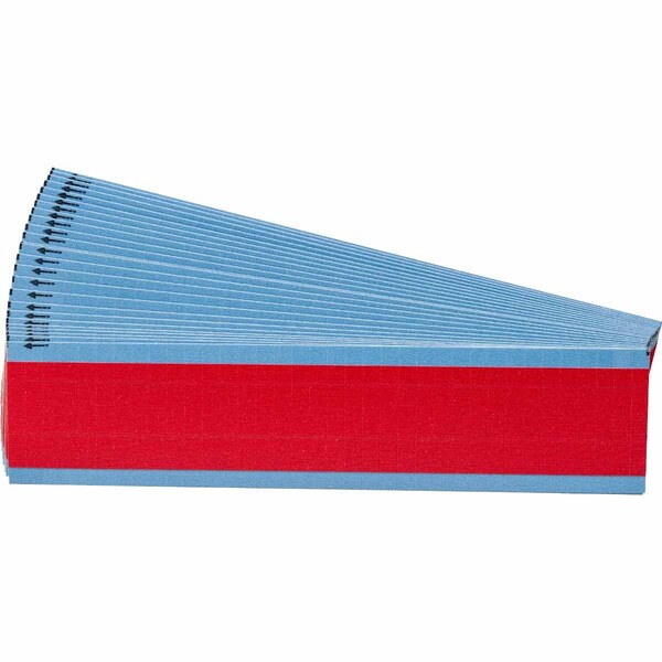 NEMA Wire Marker Repositionable Vinyl Cloth 1.50in H x 0.25in W Red PK/25 Crds, 25PK